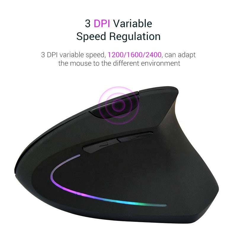 Aranaco Ergonomic Wireless Vertical Mouse.
