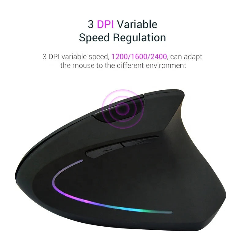 Aranaco Ergonomic Wireless Vertical Mouse.