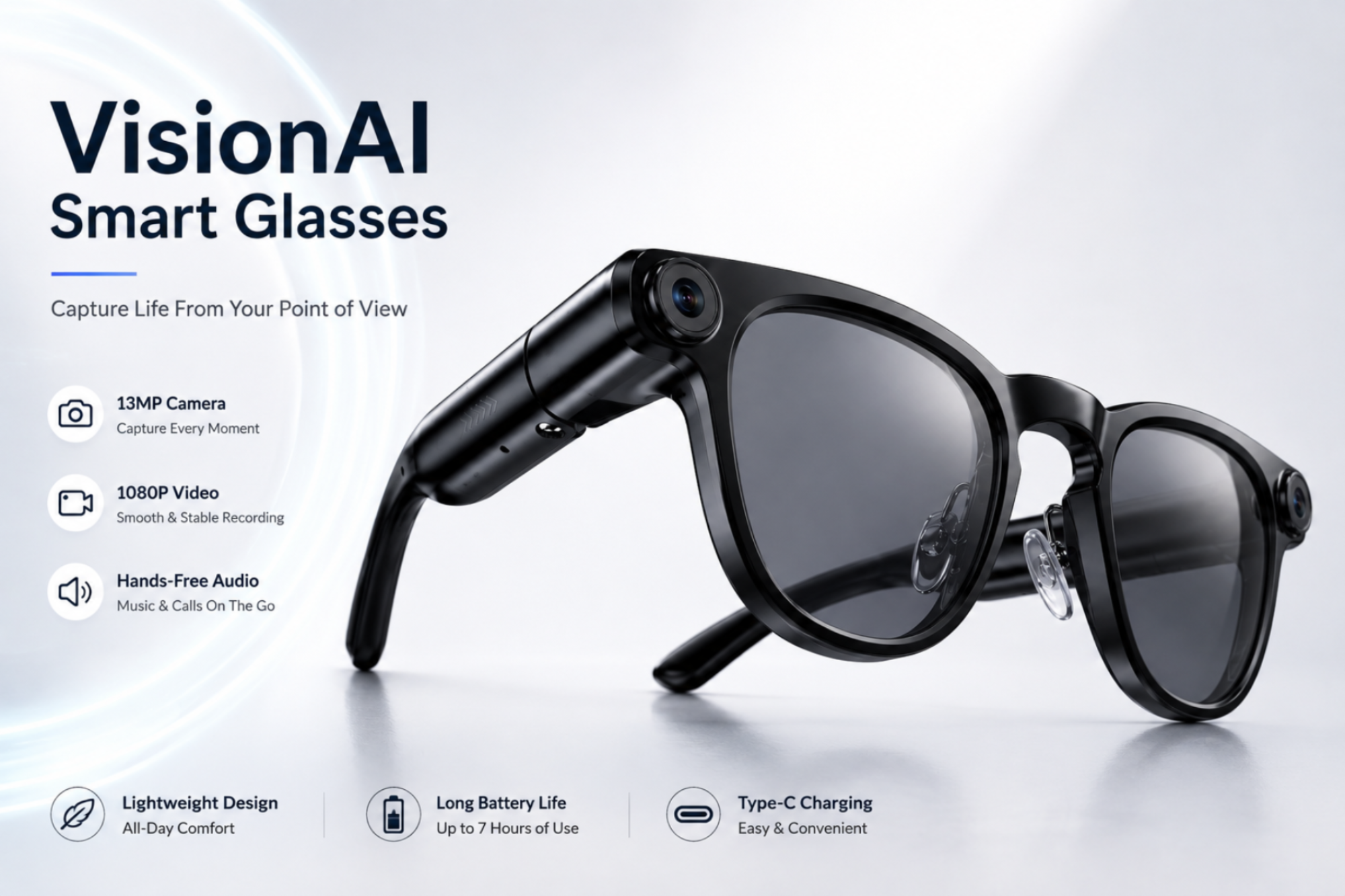 VisionAI Smart Glasses