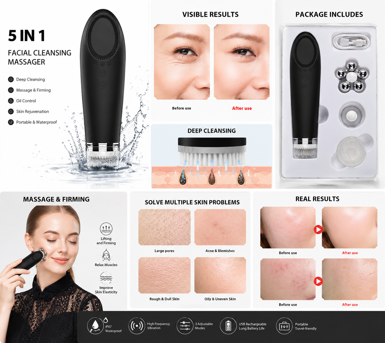 SculptGlow 5-in-1 Facial Beauty Wand